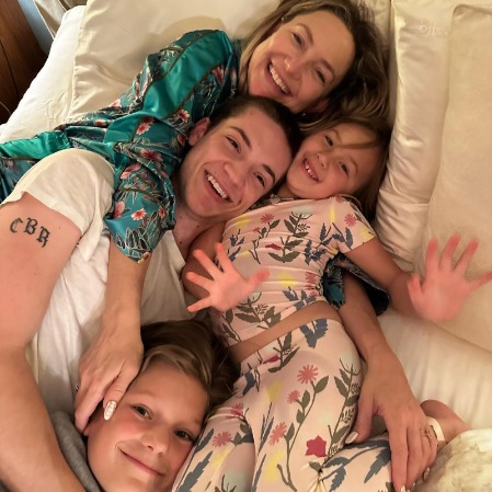 Kate Hudson with her three children.